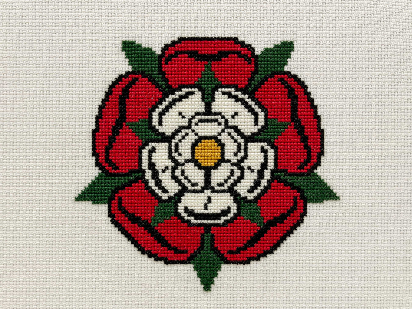 Team Tudor Cross Stitch Pattern (small) | PDF Instant Download | For Lovers of History & Royal Family | Henry VIII, Elizabeth I, Tudor Rose