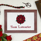 Team Lancaster Cross Stitch Pattern (small) | PDF Instant Download | Gift for lovers of History, Royal Family & Medieval Heraldry | Henry V