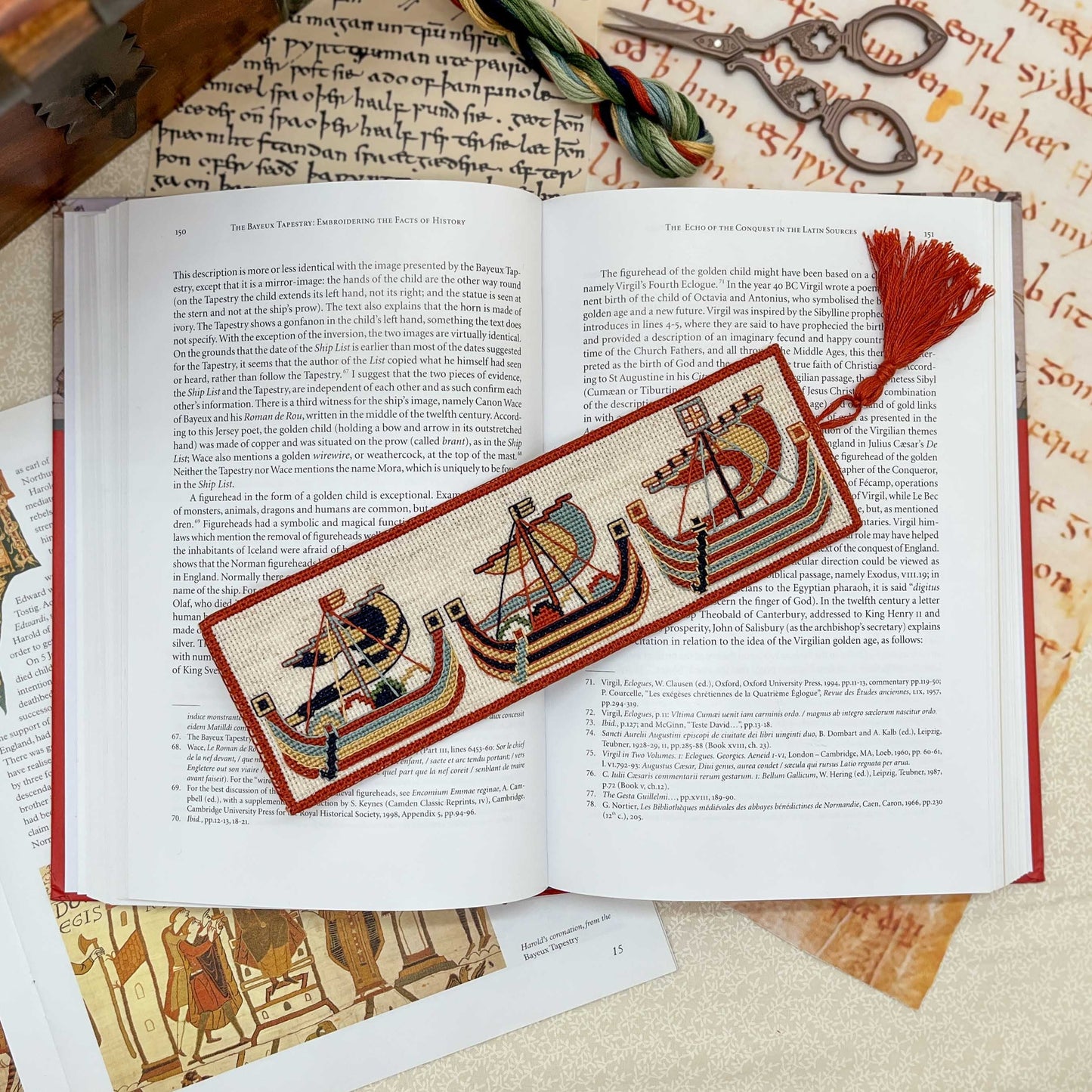 William the Conqueror Bookmark Cross Stitch Pattern | PDF Instant Download | Gift for Lovers of History, the Bayeux Tapestry & Medieval Art