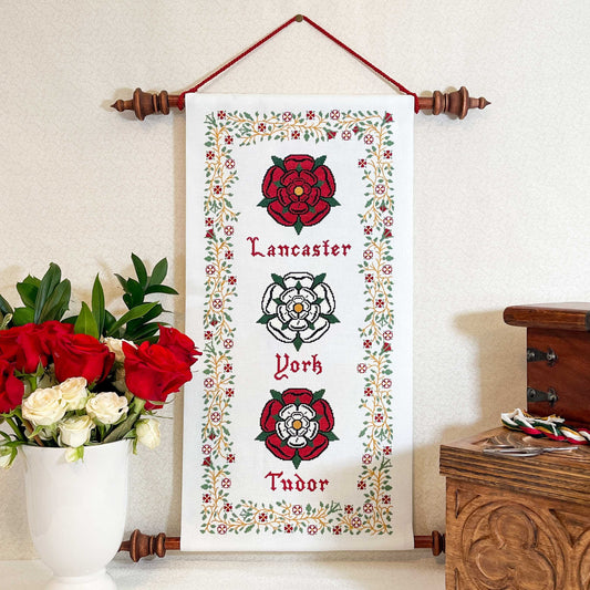 Wars of the Roses Cross Stitch Pattern | PDF Instant Download | For Lovers of Medieval History & Art, English Royal Family, and Tudor Roses