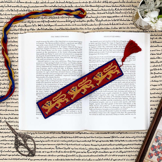 House of Plantagenet Bookmark Cross Stitch Pattern | PDF Instant Download | Gift for Lovers of History, Royal Family & Medieval Heraldry