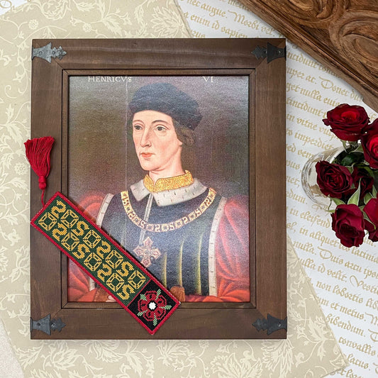 House of Lancaster Bookmark Cross Stitch Pattern | PDF Instant Download | Gift for History Lovers, Royal Family Fans & Medieval Buffs