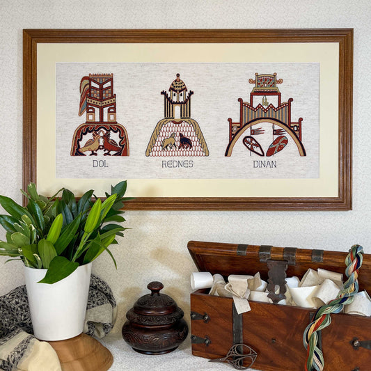 Bayeux Tapestry Cross Stitch Pattern: Brittany Towns | PDF Instant Download | Unique Gift for Lovers of Medieval France and Art History