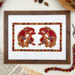Sutton Hoo Birds Cross Stitch Pattern | PDF Instant Download | Gift for Lovers of Medieval Archeology and Anglo-Saxon or Viking History