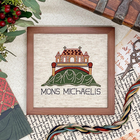 Bayeux Tapestry Cross Stitch Pattern: Mont-Saint-Michel Abbey | PDF Instant Download | For lovers of French History, and Medieval Art