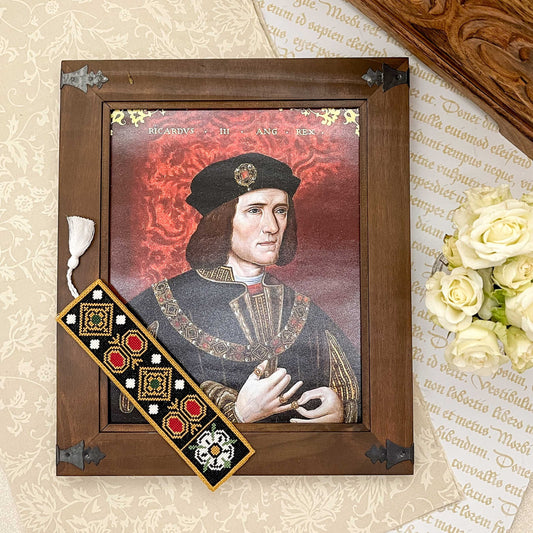 House of York Bookmark Cross Stitch Pattern | PDF Instant Download | Gift for Lover of History, Royal Family, Richard III, Medieval Heraldry