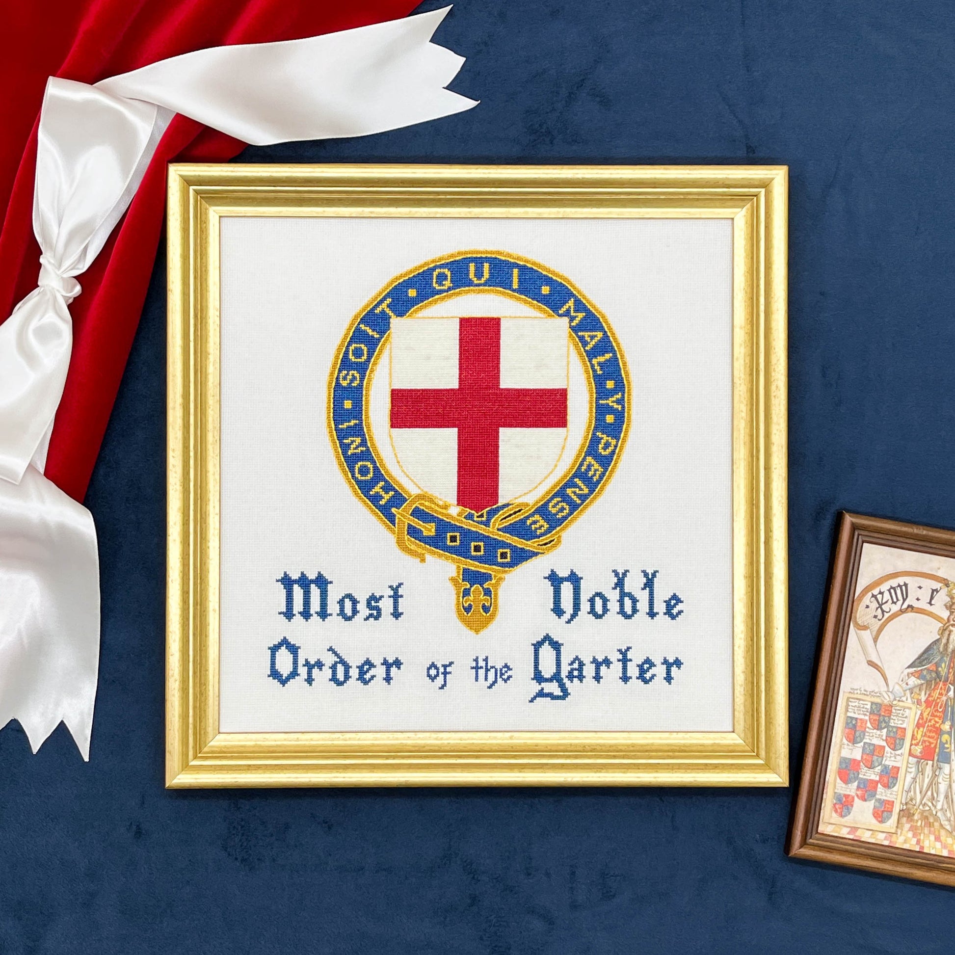 Order of the Garter Cross Stitch Pattern | PDF Instant Download | Perfect for Lovers of Chivalry, Medieval History, and Royal Splendor