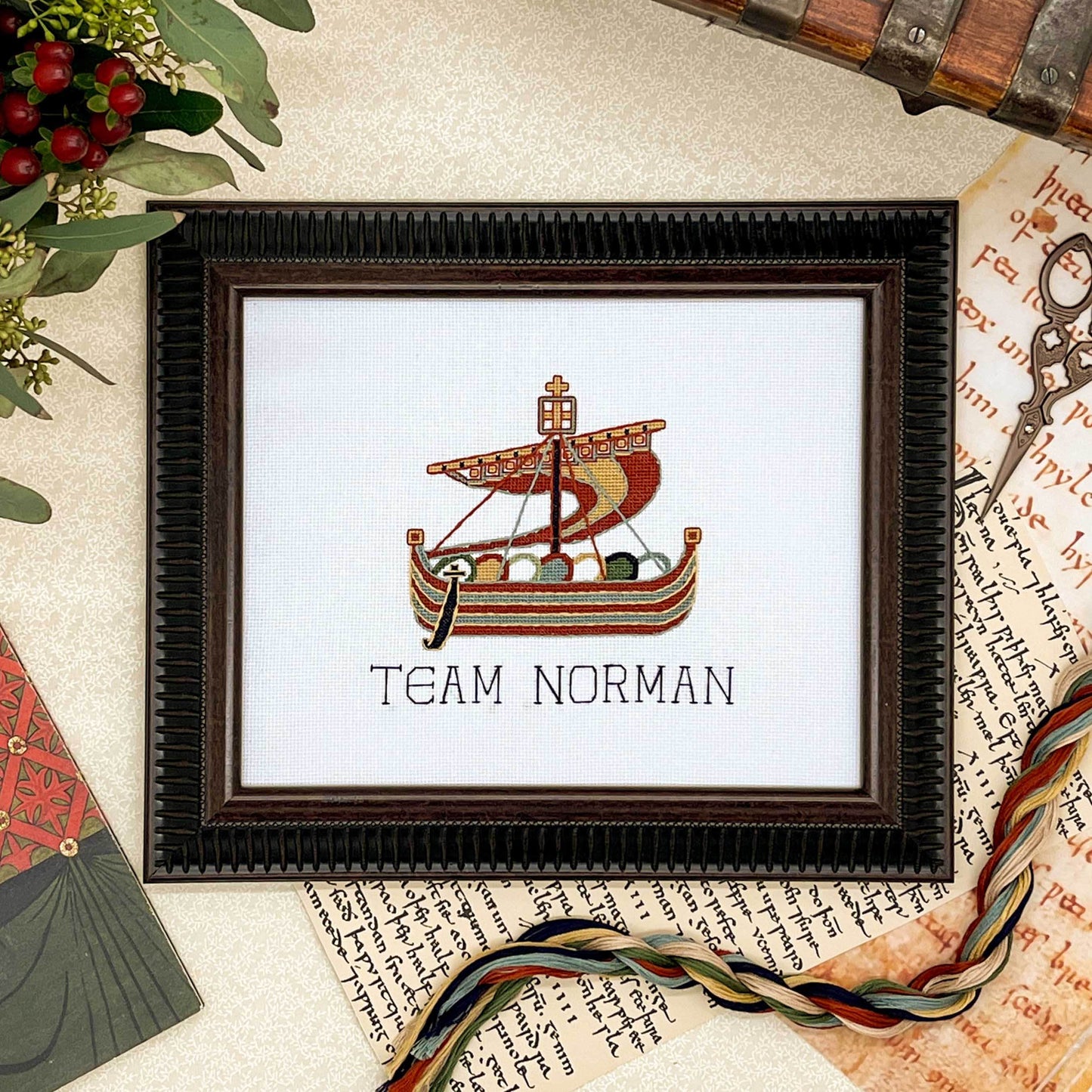 Team Norman Bayeux Tapestry Cross Stitch Pattern (small) | PDF Instant Download | Gift for Lovers of History, Medieval Art & Royal Family