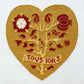 Tudor Heart Pendant Cross Stitch Pattern | PDF Instant Download | Gift for Lovers of Renaissance History, Tudor Monarchs, & Archeology