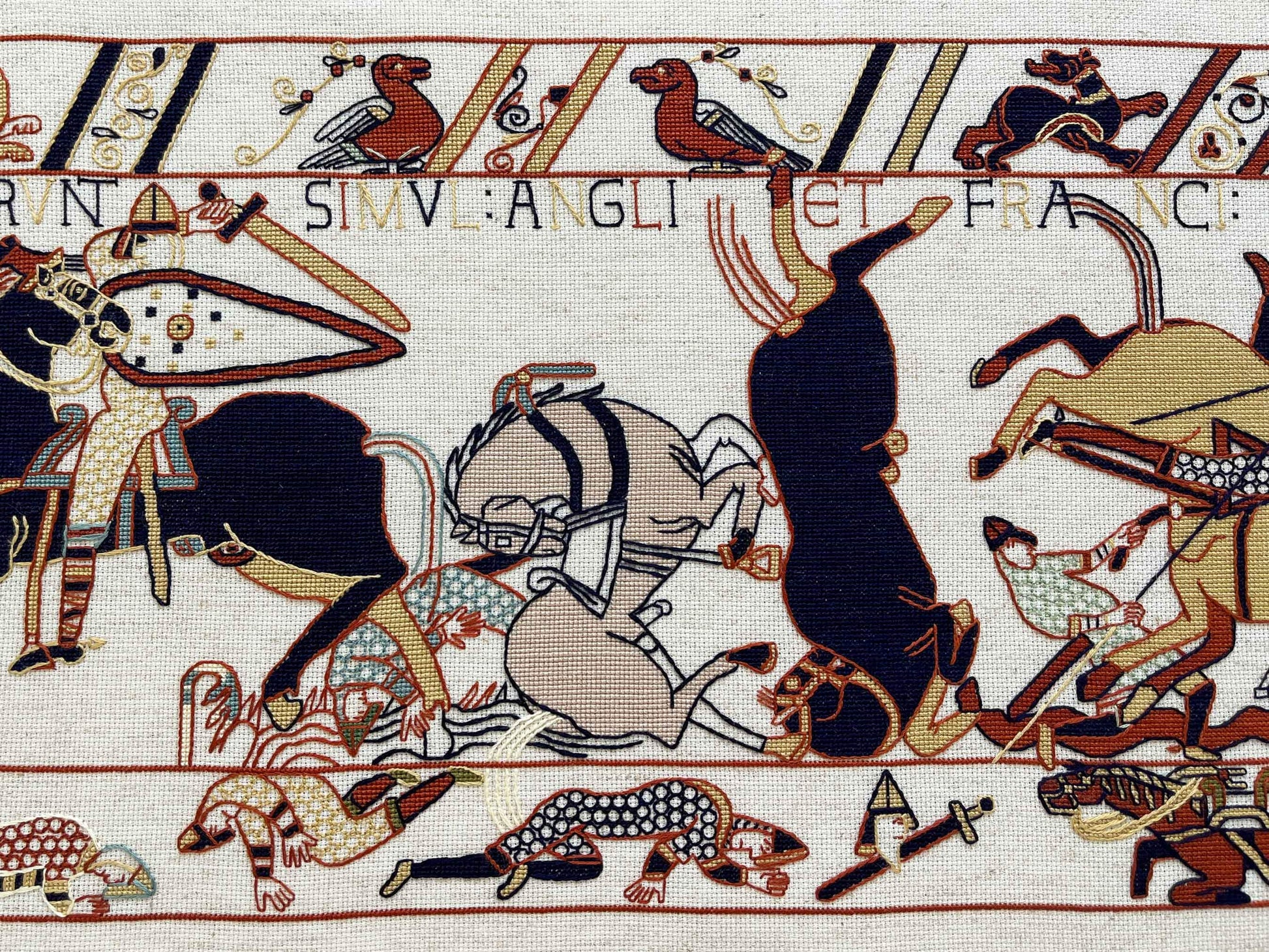 Bayeux Tapestry Cross Stitch Pattern: Battle of Hastings | PDF Instant Download | 1066 Norman Conquest For Fans of Medieval Art & History