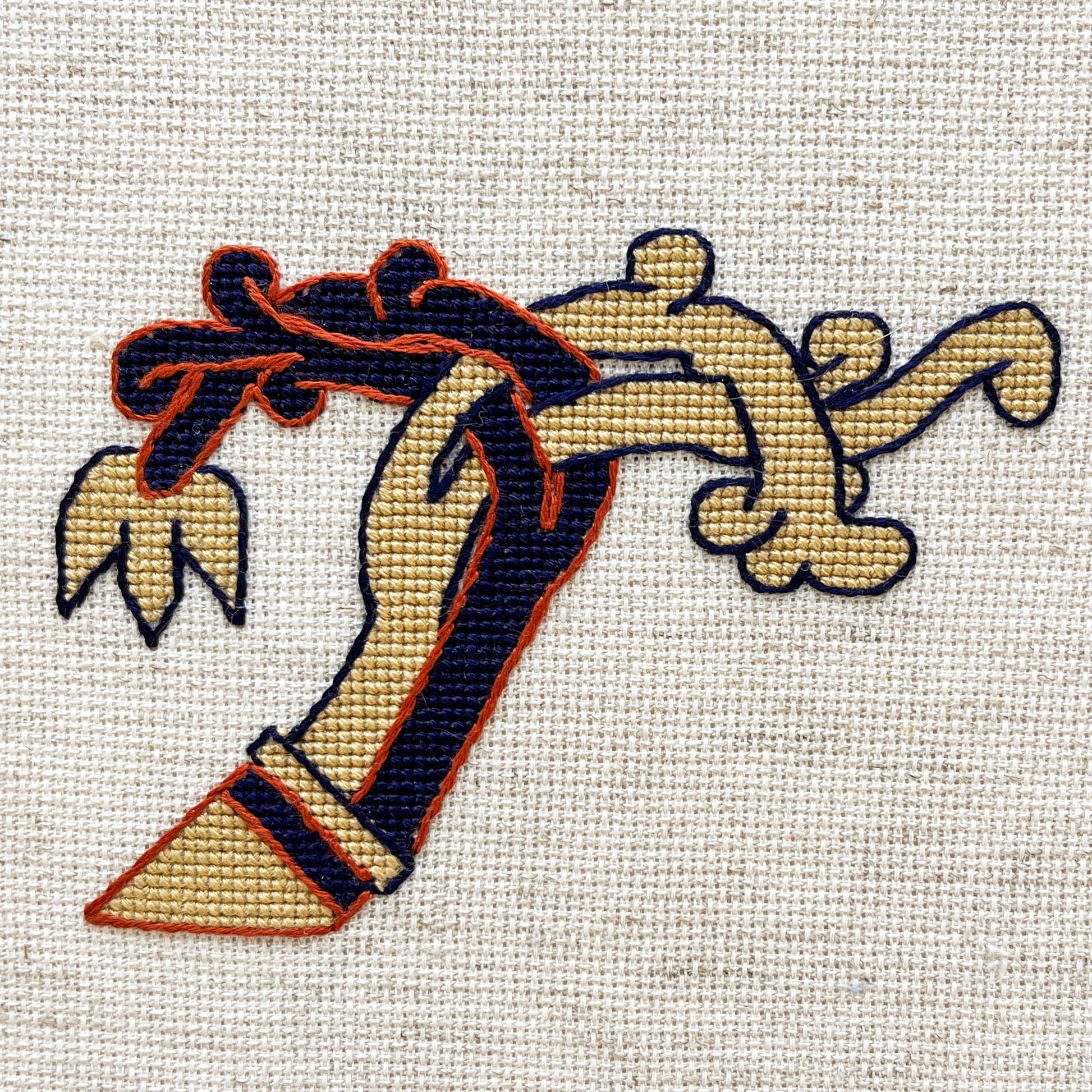 Bayeux Tapestry Cross Stitch Pattern: Goat and Tree | PDF Instant Download | Perfect for Lovers of Medieval Bestiaries and Art History