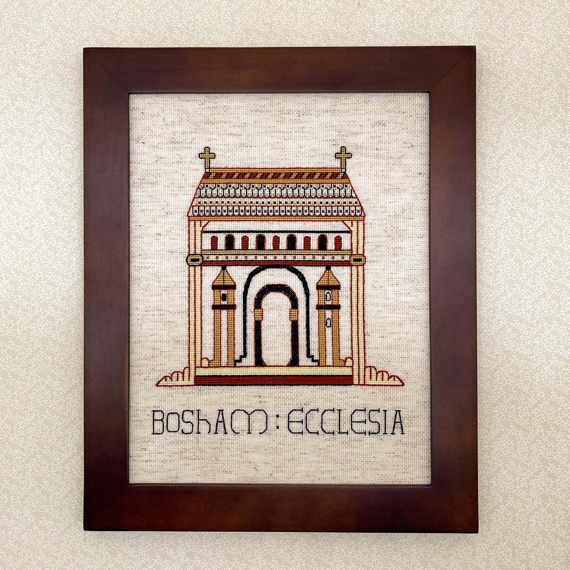 Bayeux Tapestry Cross Stitch Pattern Bosham Church | PDF Instant Download | For Lovers of Medieval Churches, English History & Religious Art