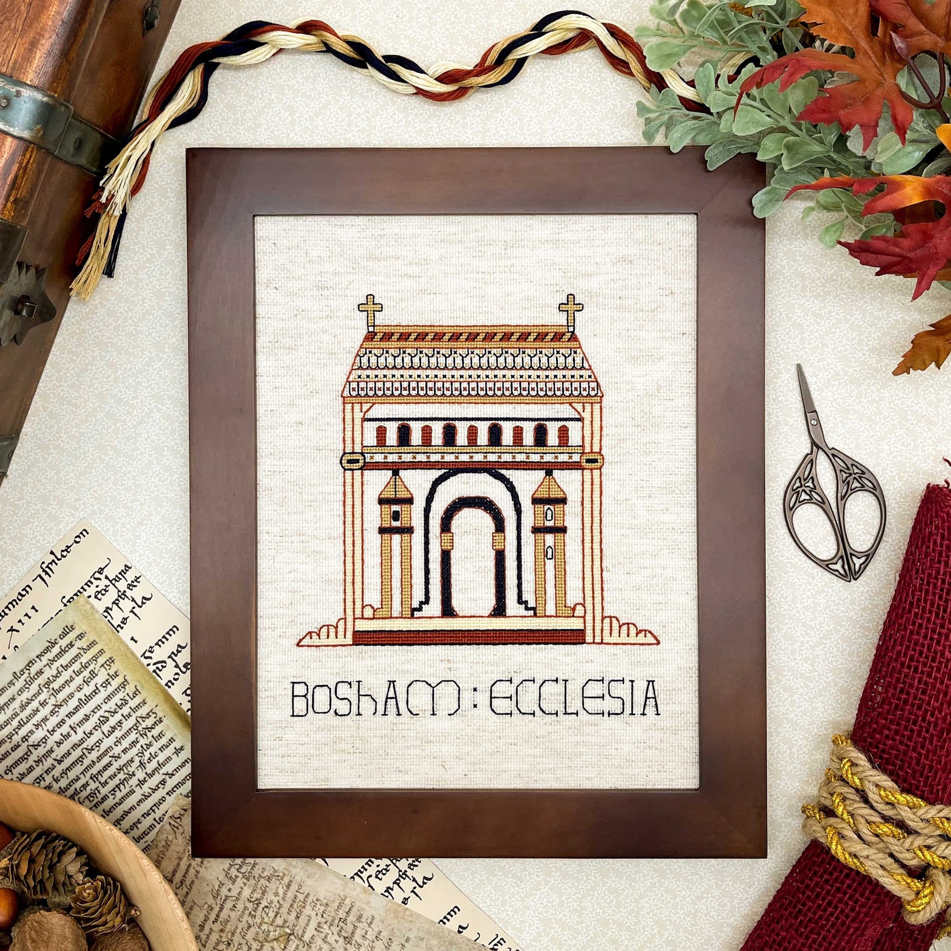 Bayeux Tapestry Cross Stitch Pattern Bosham Church | PDF Instant Download | For Lovers of Medieval Churches, English History & Religious Art