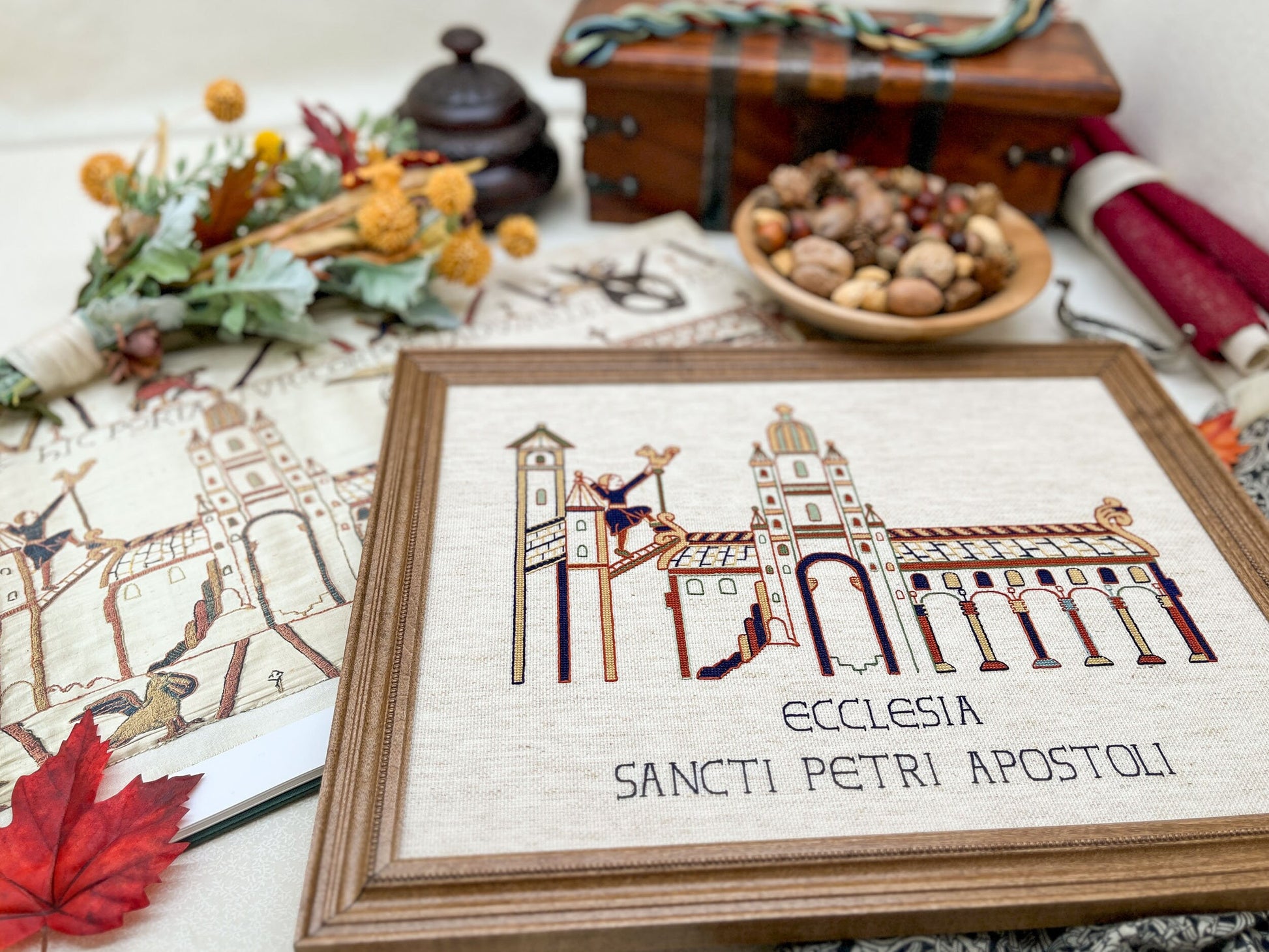 Bayeux Tapestry Westminster Abbey Cross Stitch Pattern | PDF Instant Download | For Lovers of Medieval English History and Religious Art